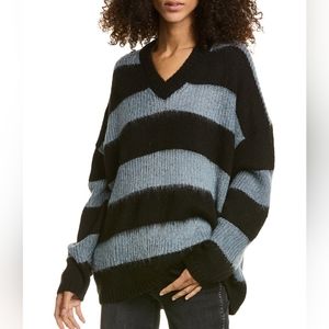 All Saints lou sparkle v-neck sweater